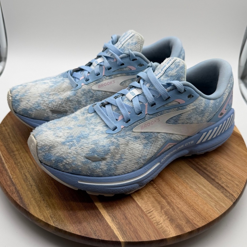 Brooks Adrenaline GTS 23 Women's Size 8 Running Shoes Blue White 0720